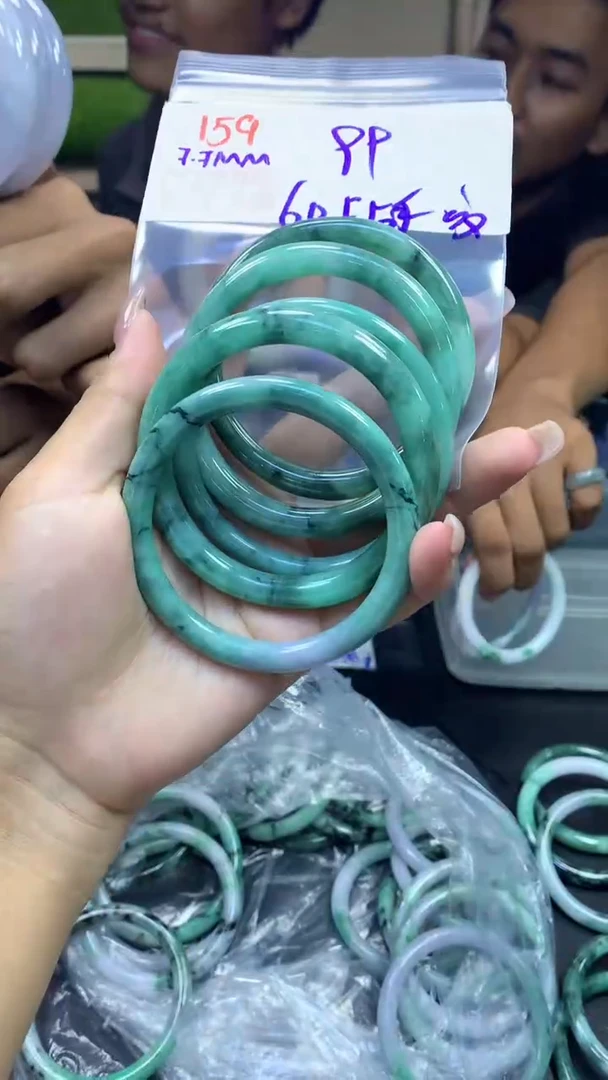 定制翡翠未镶嵌159手镯60纹+99元+多样性拍一发一