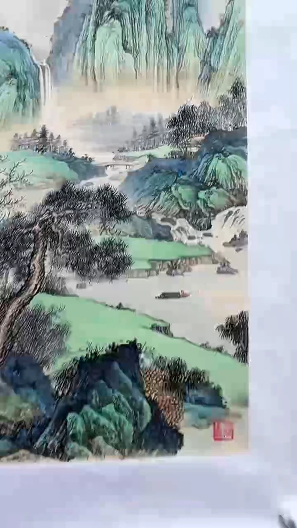 国画李春现山水四尺
