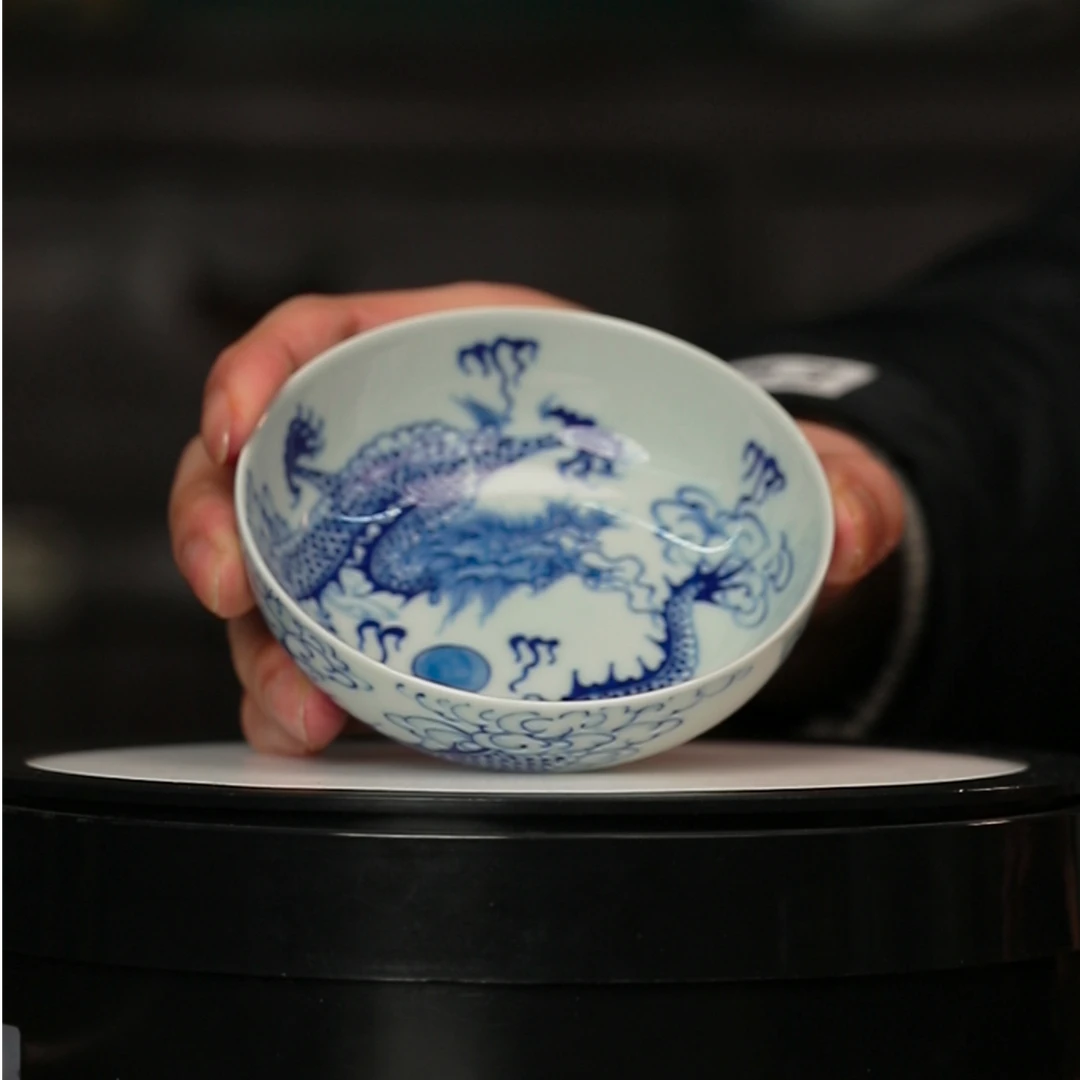 12.24/M482/青花龙纹普洱杯