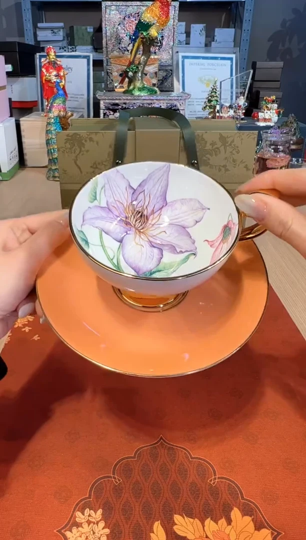 【闪购商品】杯211丽思橙釉杯碟