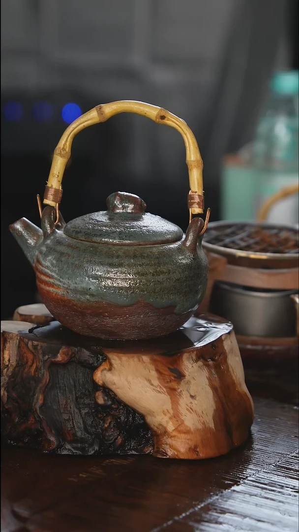 紫砂全手工白菜提梁