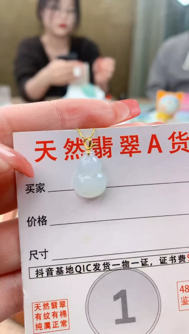 颈饰未镶嵌翡翠天然A货翡翠挂件