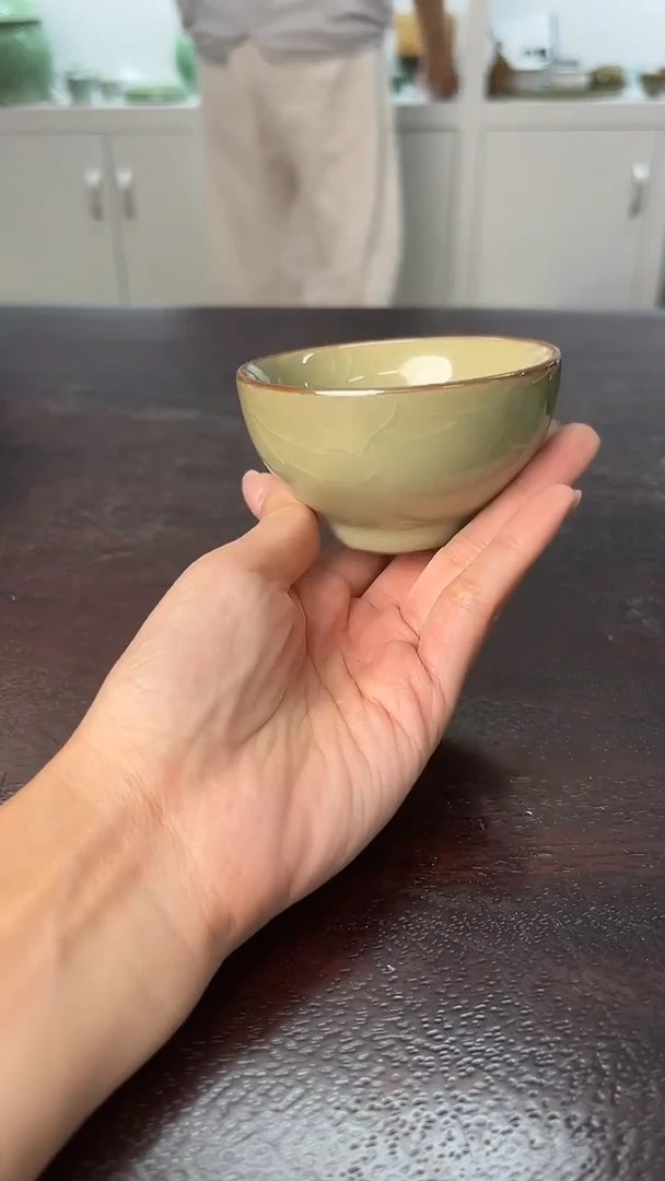 龙泉云间青瓷小米茶器