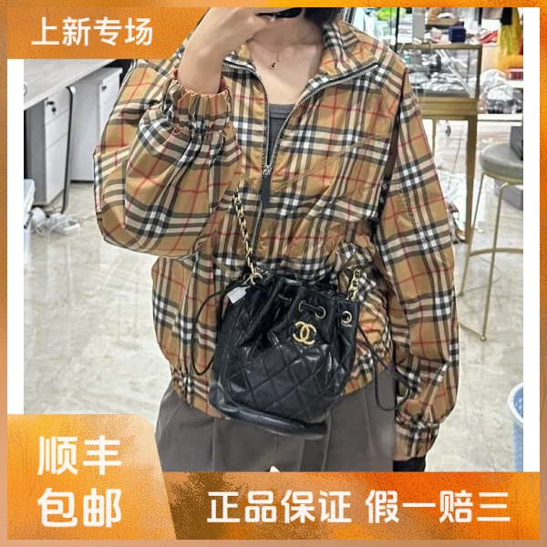 妃鱼/博柏利/聚酯纤维/外套/95新/凡0925