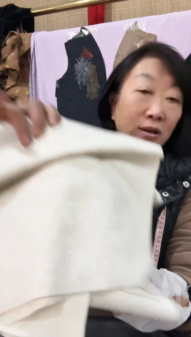 大码水洗羊绒弯刀裤裁片燕麦色色大码一条 120