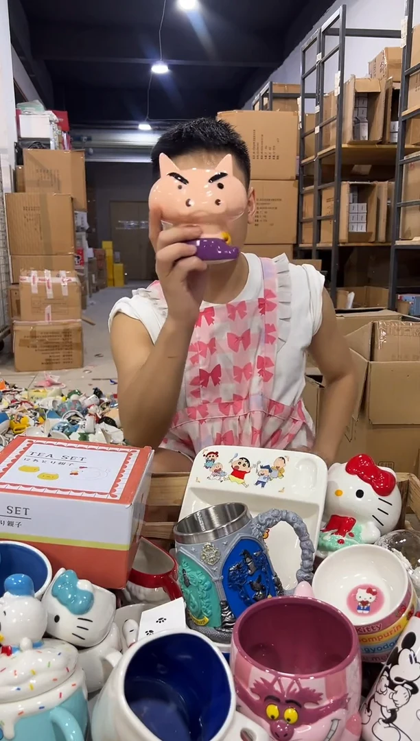 瓷片肥嘟嘟存钱罐