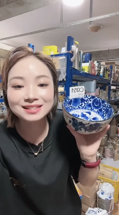 瓷片全新高端瓷器15cm面碗C051（新款