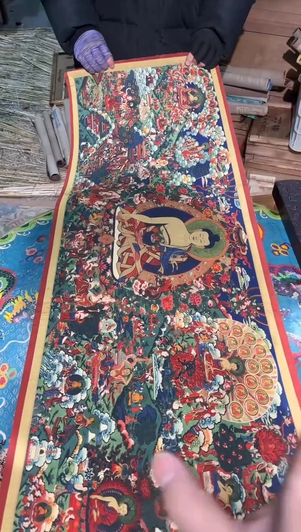 卷轴画路路的唐卡tk160
