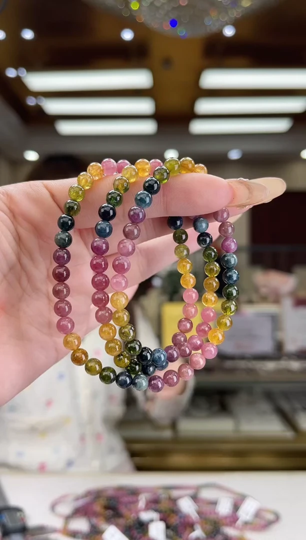 【闪购商品】碧玺/未镶嵌5mm+碧玺多圈多样性发货12