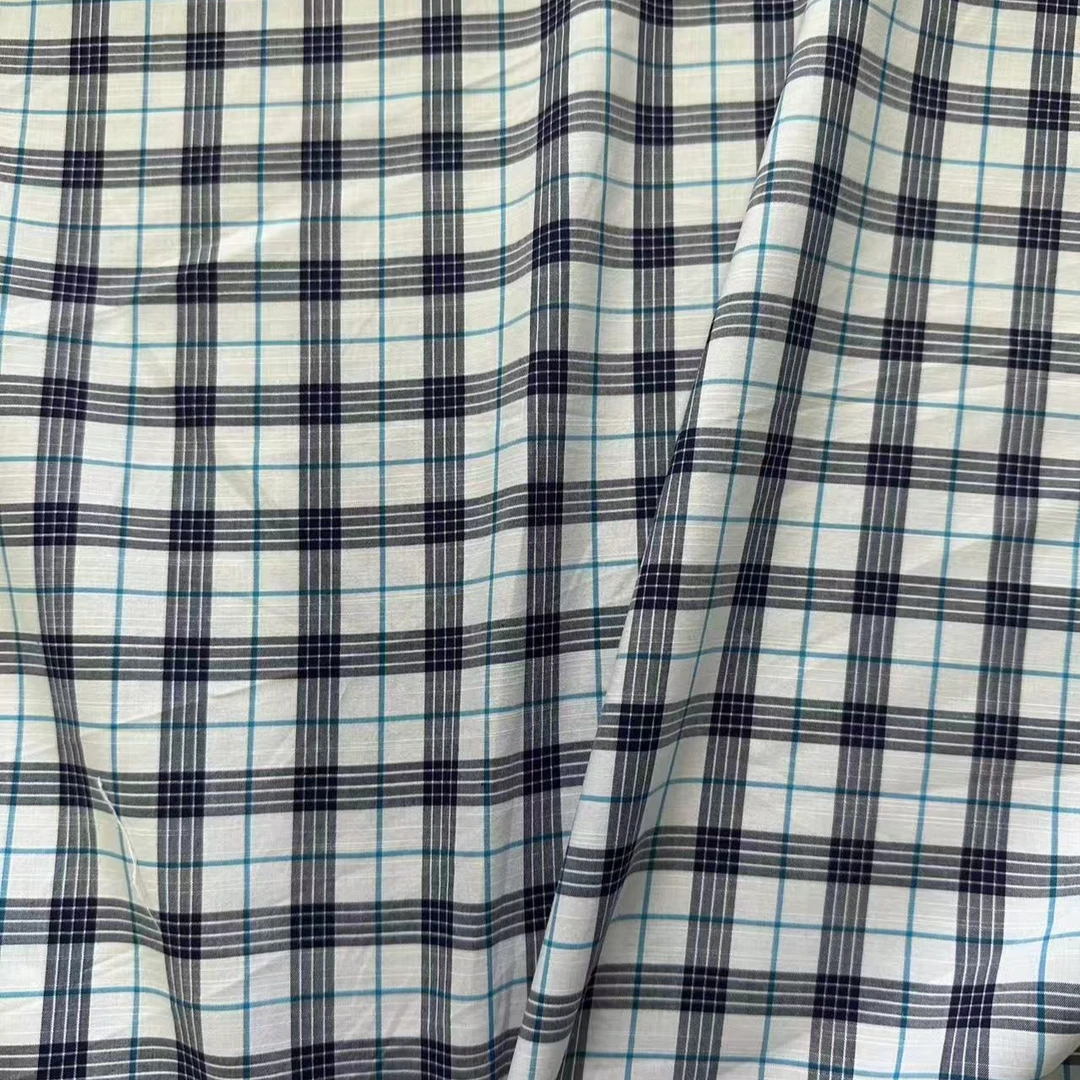 BRB格纹 棉面料格纹衬衫连衣裙服装布料 幅宽140CM
