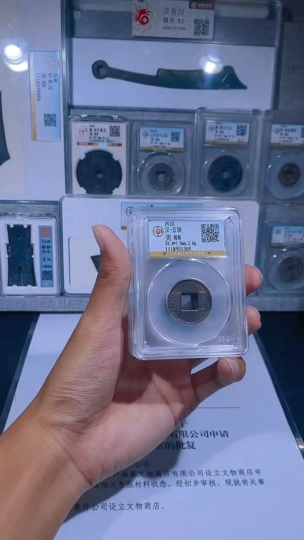 铜琪珍  西汉五铢一枚