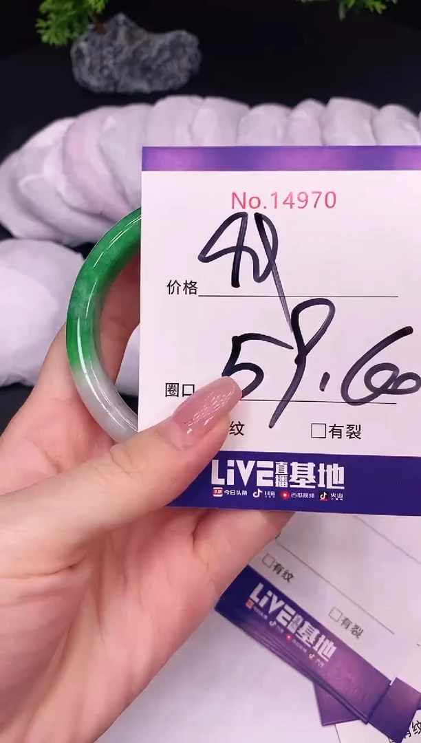 未镶嵌手镯翡翠14970