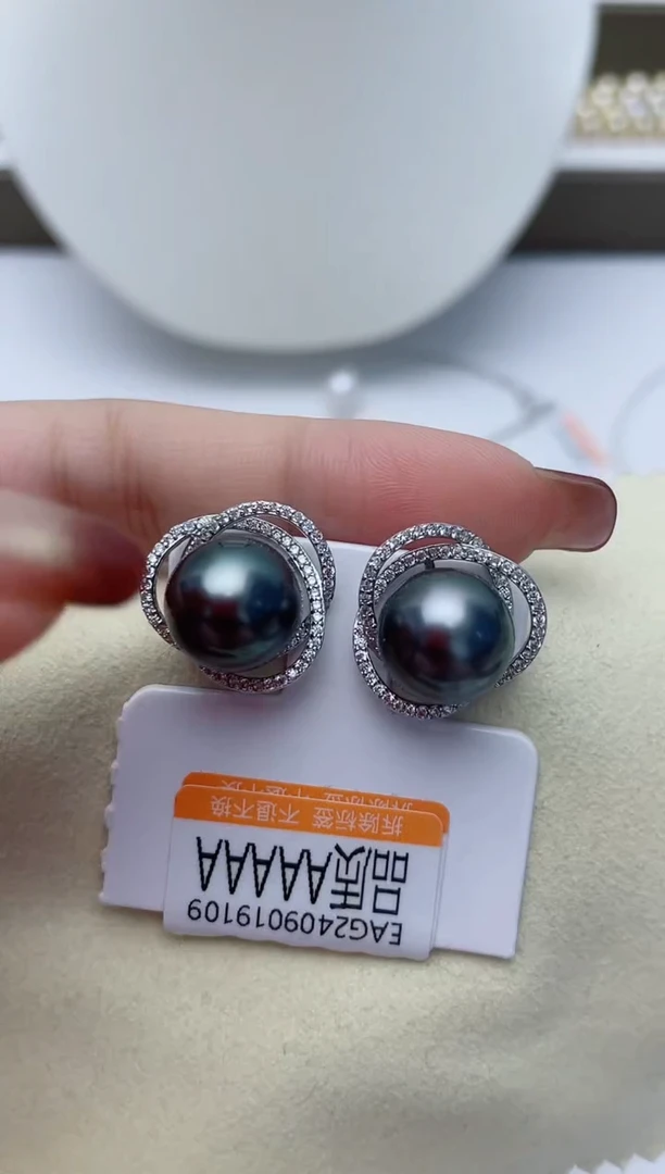 【闪购商品】海水珍珠耳饰银S925镶嵌W79