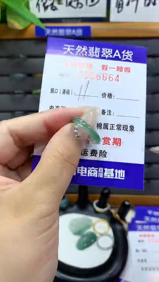 【闪购商品】翡翠戒圈未镶嵌        6664