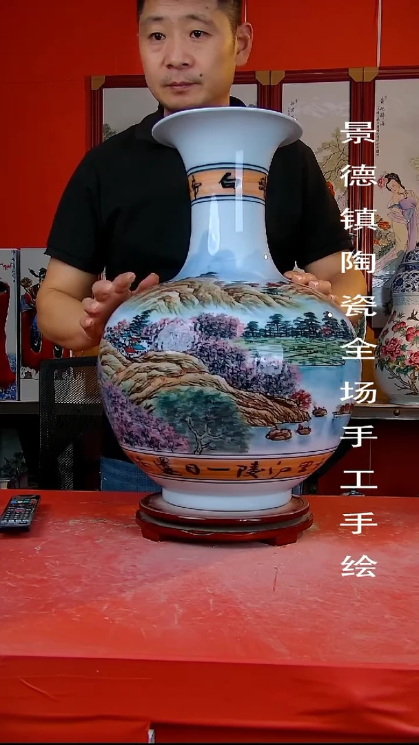 摆件景德镇陶瓷 全场手工手绘