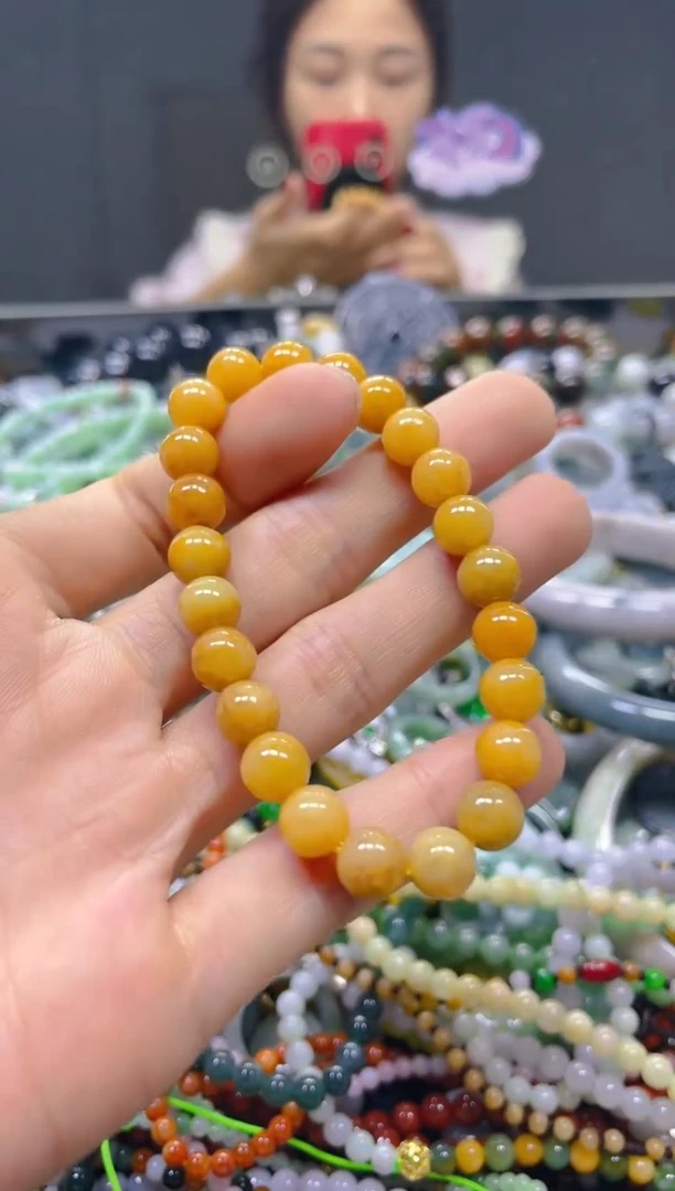 颈饰未镶嵌翡翠7MM/L/翡翠A货，一件也是批发价