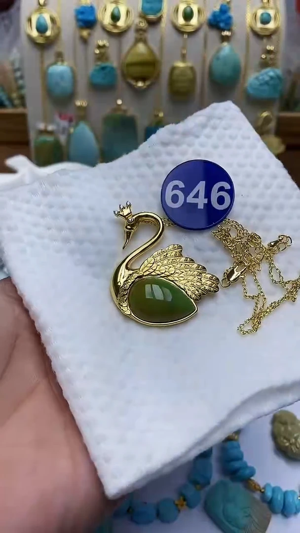 【闪购商品】绿松石项链合金646项链