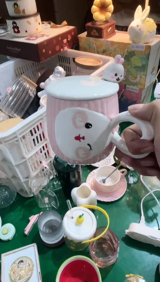 瓷片兔子杯 福利款，质量好，数量不多，拼手速