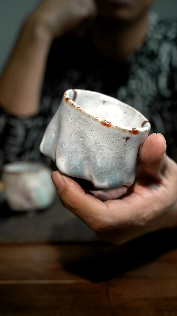 【闪购商品】全手工制作 复色志野杯