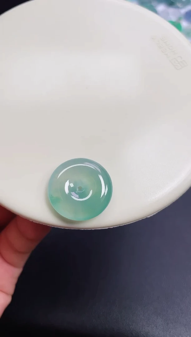 颈饰未镶嵌翡翠【21】平安扣22.9   5.8mm