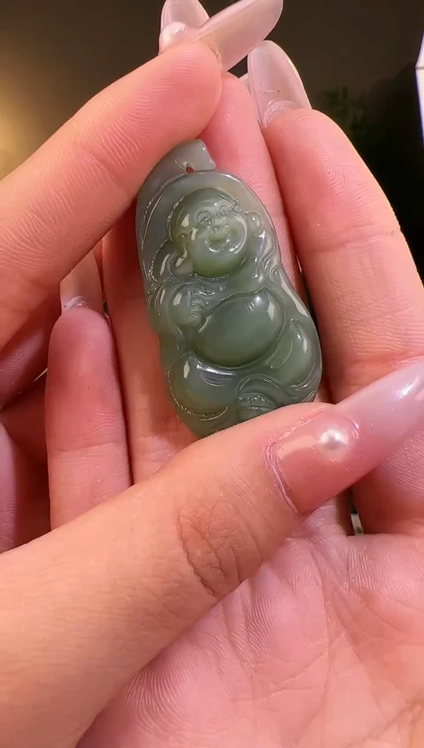 【闪购商品】和田玉颈饰未镶嵌佛牌带绳