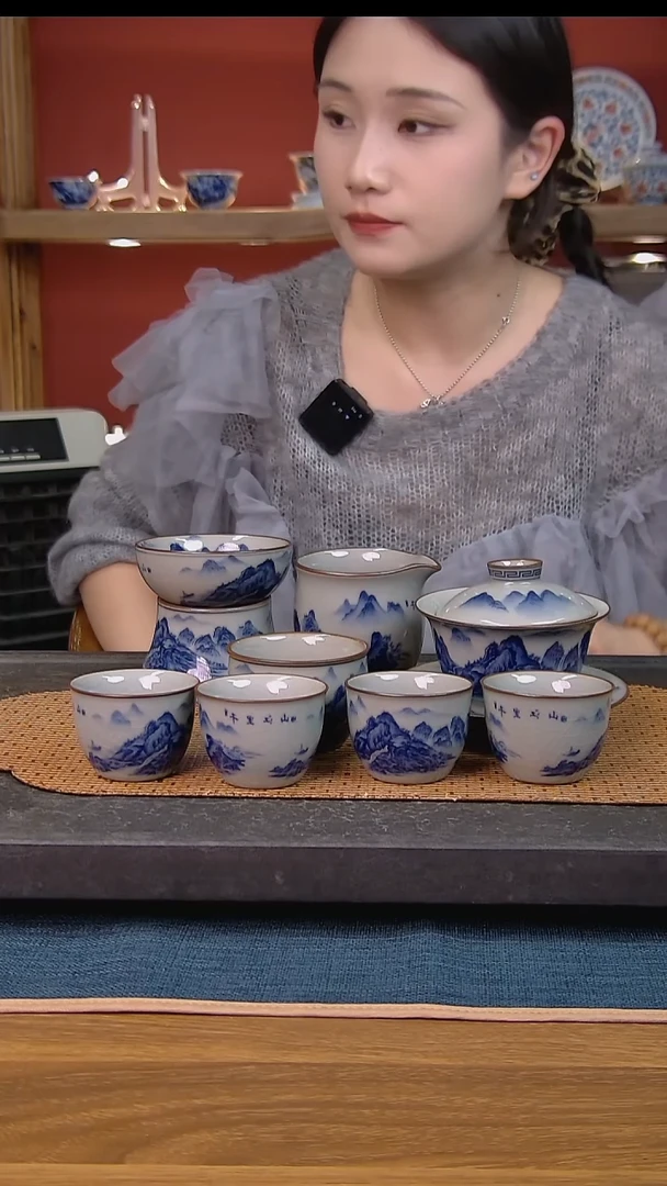 简装家用款8件套 老陶泥开片纹陶瓷茶具