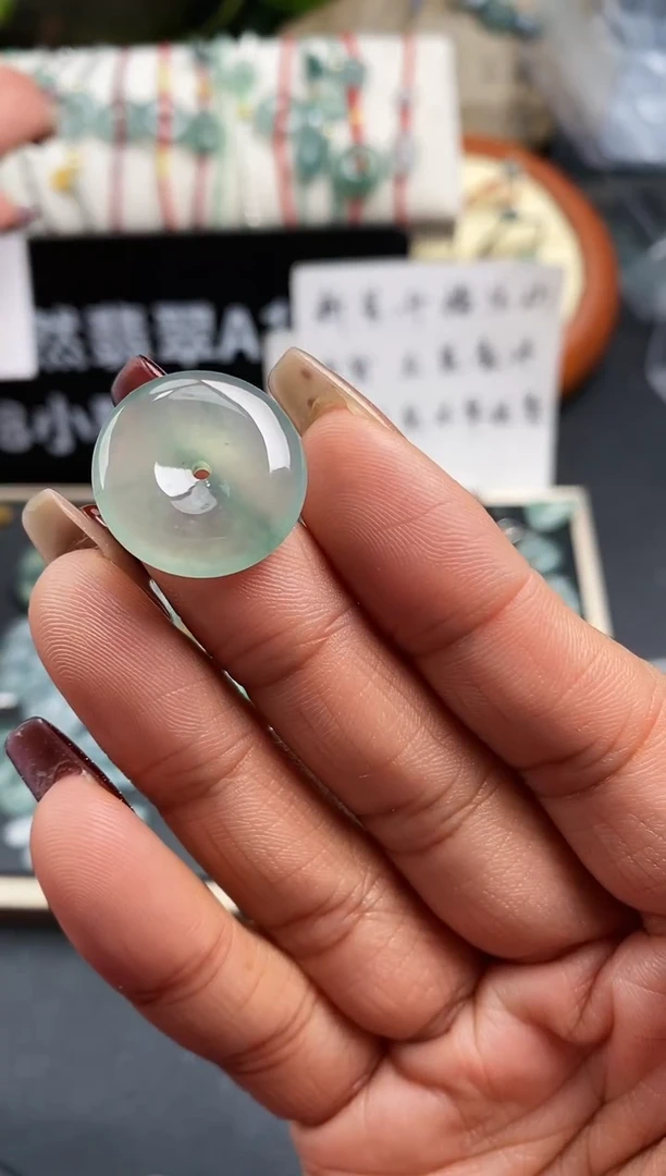 【闪购商品】翡翠裸石799平安扣~默认裸石发货