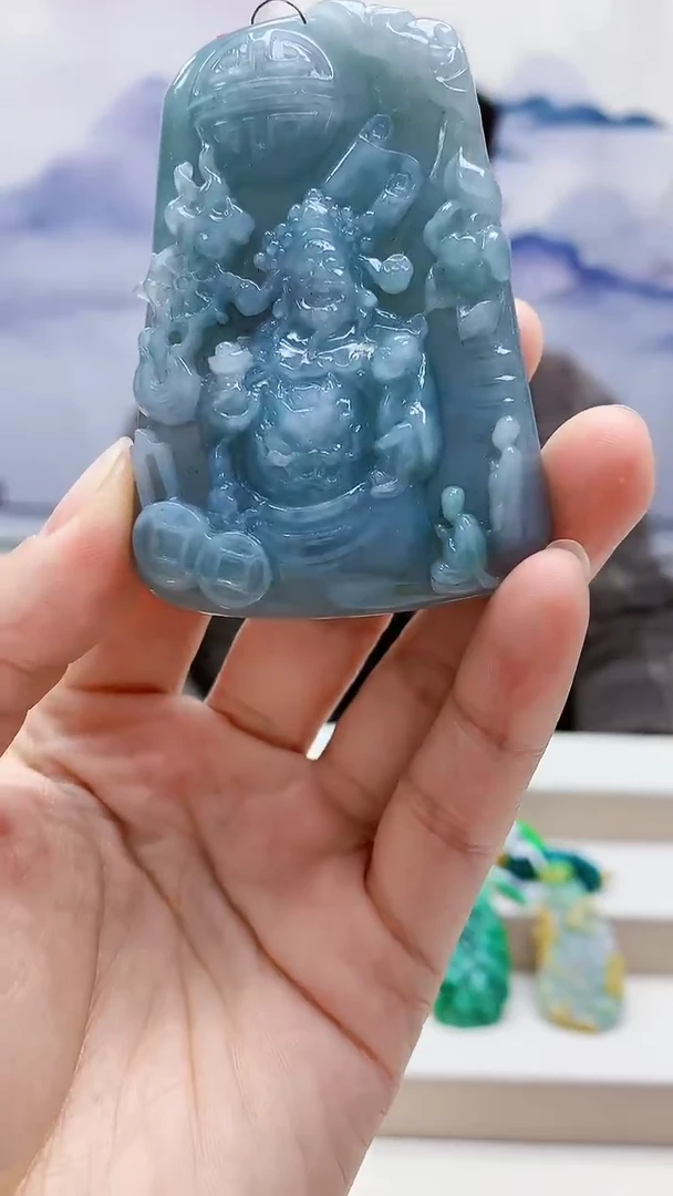 未镶嵌定制翡翠5150lr-毛货挂件50