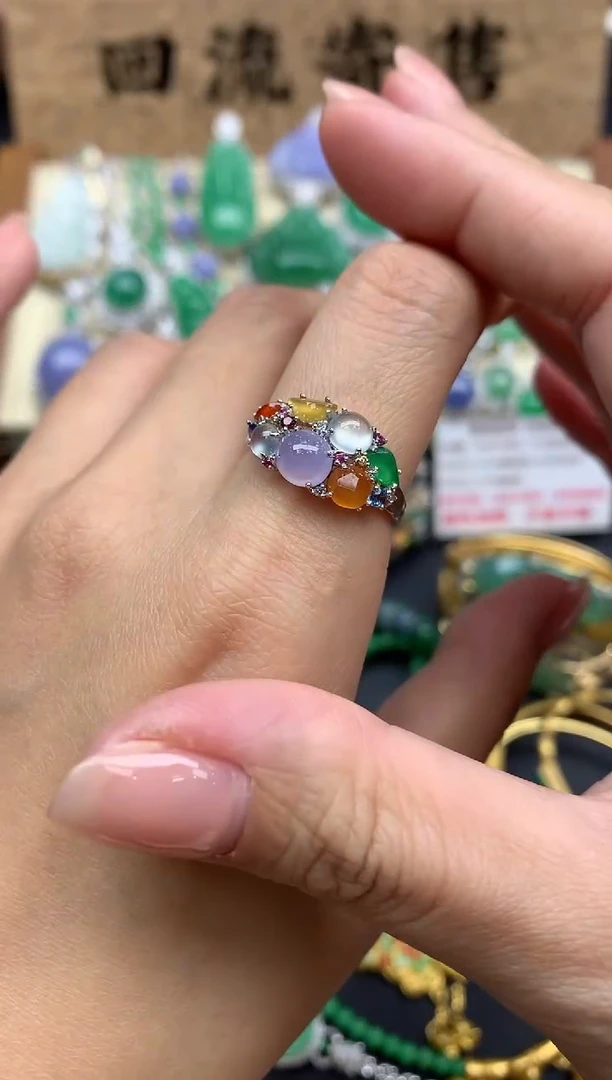 【闪购商品】翡翠戒指18K金镶嵌623-中国好珍宝