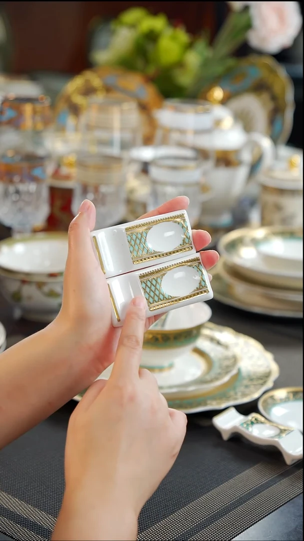 瓷片筷架 2个 福利款