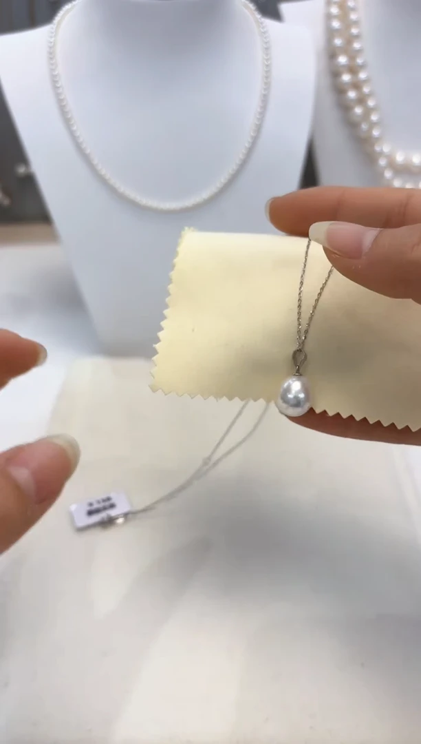 【闪购商品】淡水珍珠颈饰银S925镶嵌10#