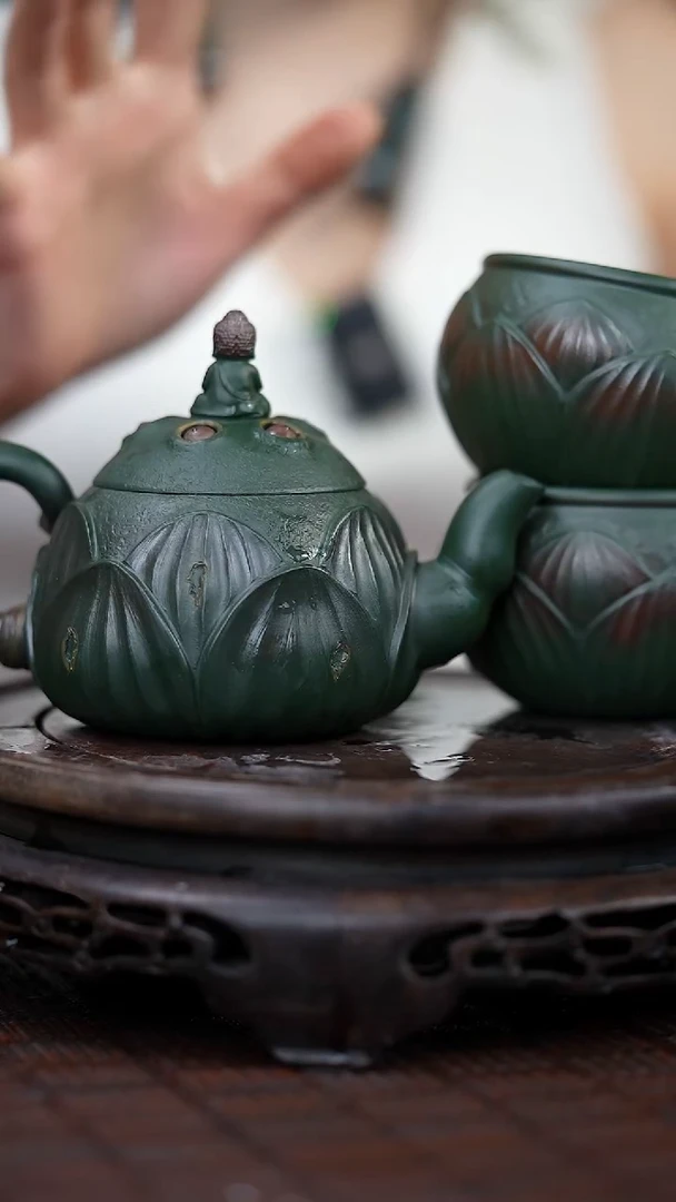 茶壶紫砂宜兴岁颐传砂原矿全手35+两个杯子