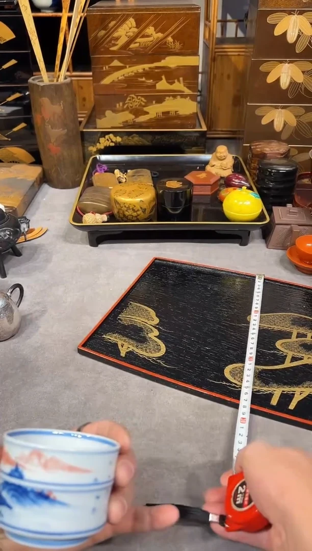 金莳绘 茶盘 （图案随机）