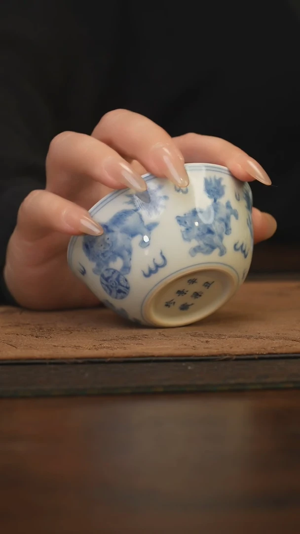 杯柴窑青花破价福利