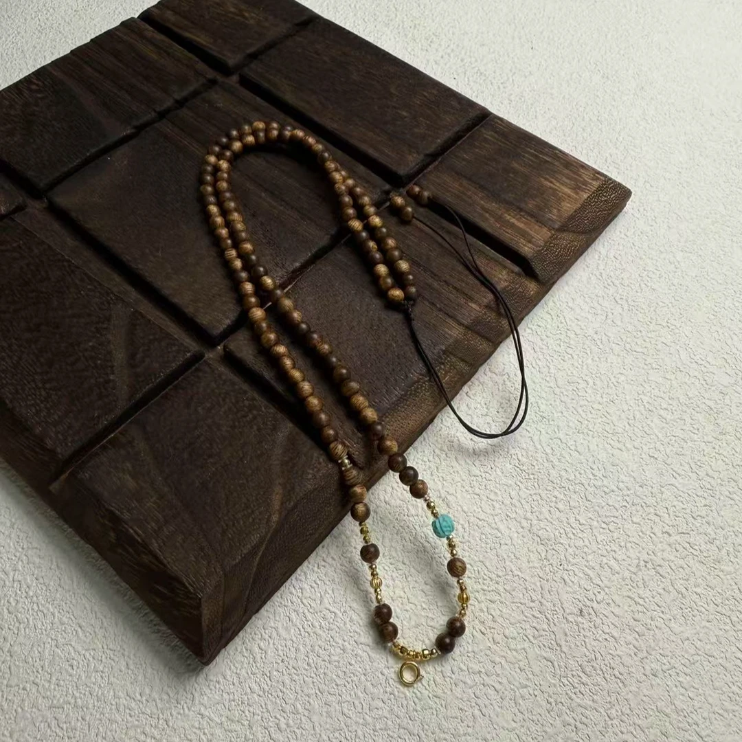 『乐小福珠宝』18K金绿松项链多样性发货