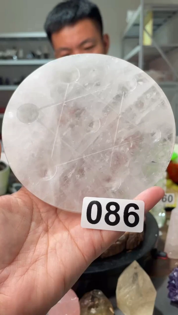 未镶嵌大型摆件（非配饰）水晶白水晶七星盘086