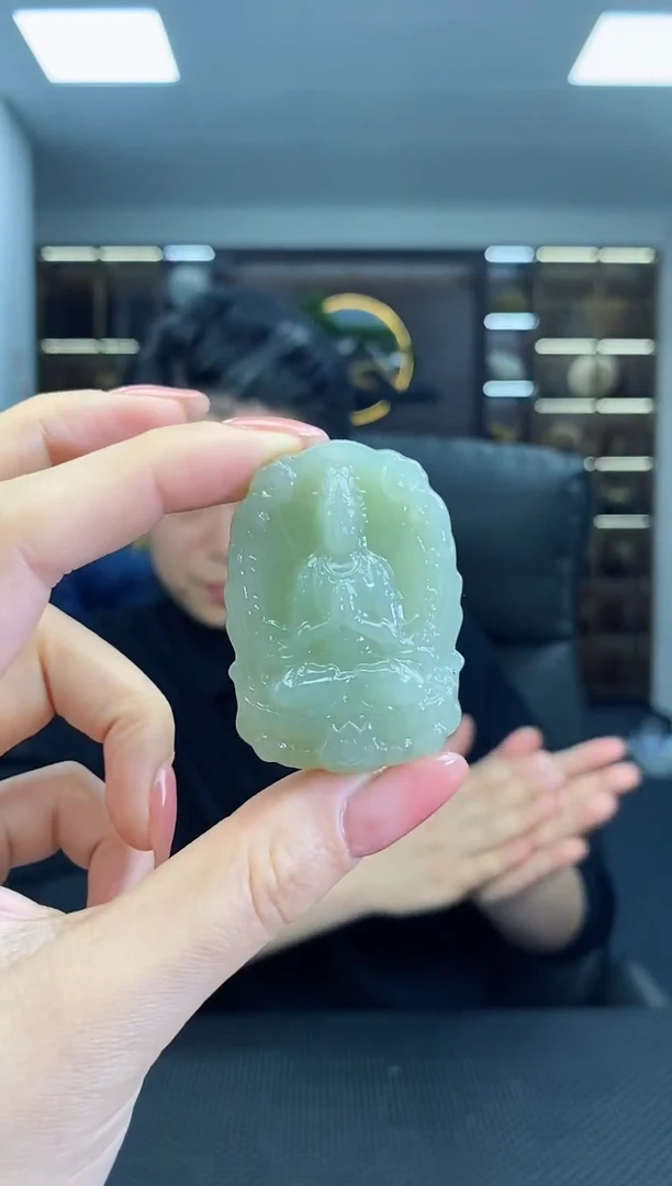 【闪购商品】和田玉颈饰未镶嵌双龙观音