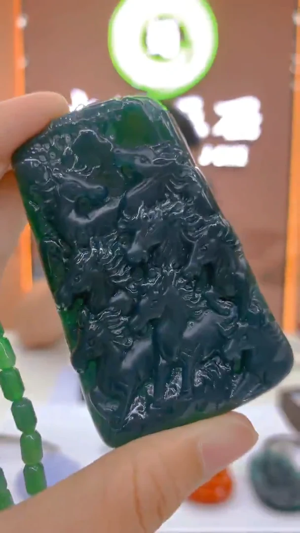 未镶嵌定制翡翠毛货闪购链接ZS016带珠链