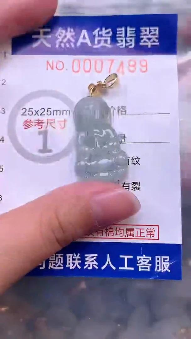 翡翠未镶嵌吊坠(不含链)1