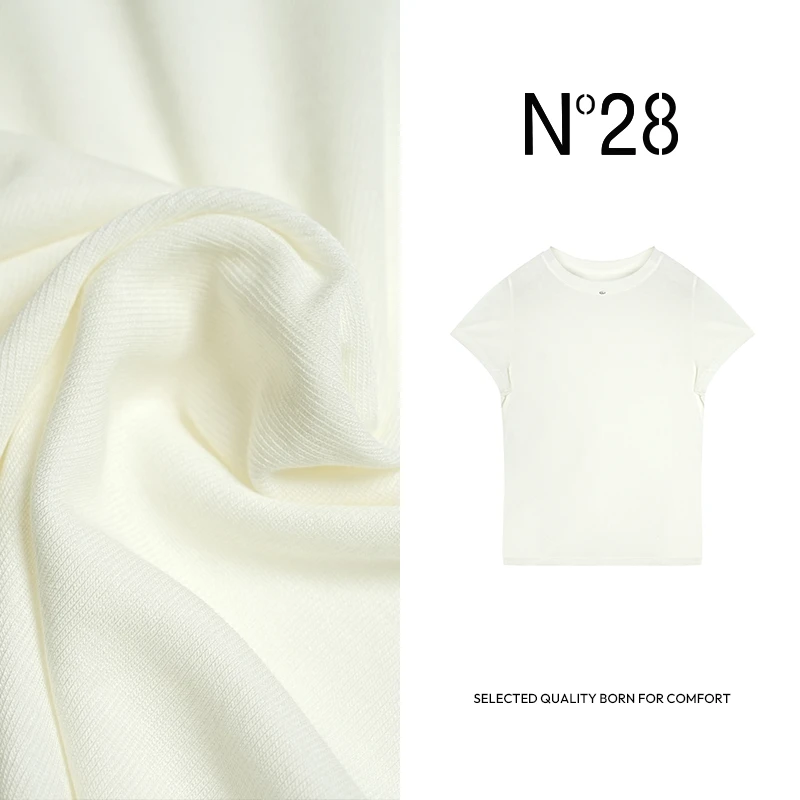 【小小莎】N°28短袖2025春季新款时尚T恤时尚休闲百搭设计简约舒适