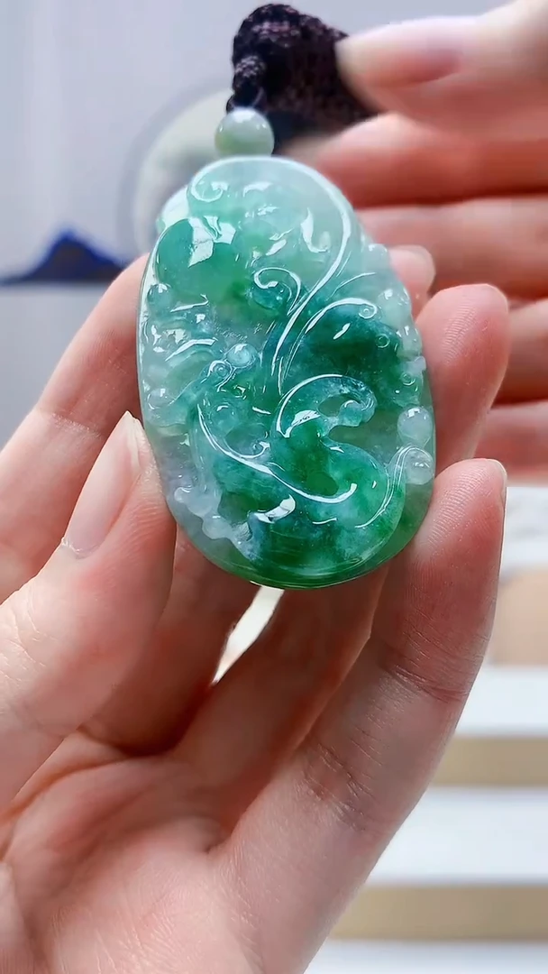 未镶嵌定制翡翠4917zm-毛货挂件69龙