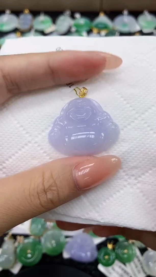 颈饰18K金镶嵌翡翠11111111111