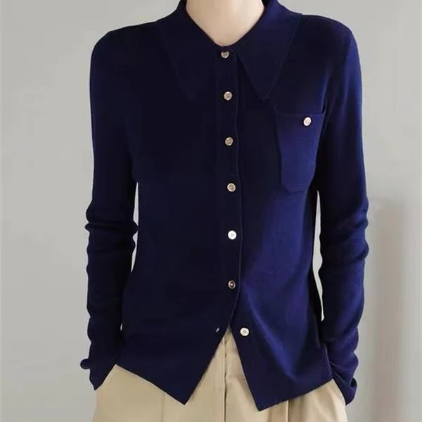 618小翻领衬衣开衫库存