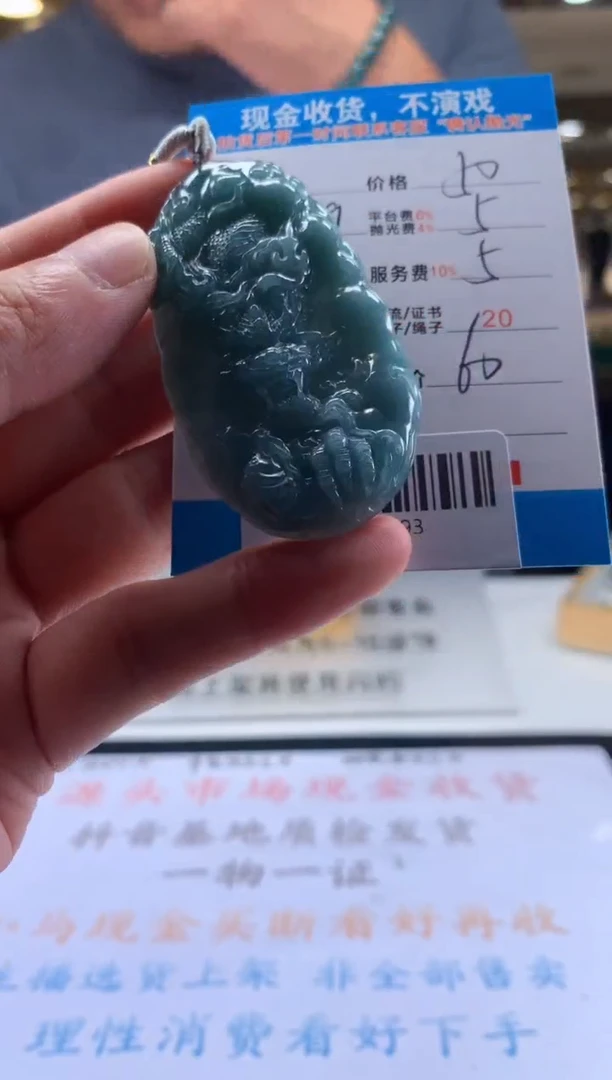 颈饰未镶嵌翡翠天然翡翠A货拍一发一