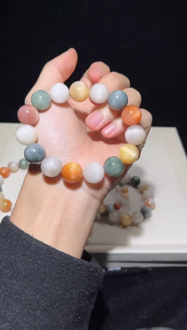 未镶嵌手串水晶49彩兔毛出厂价默认微瑕不退换14+