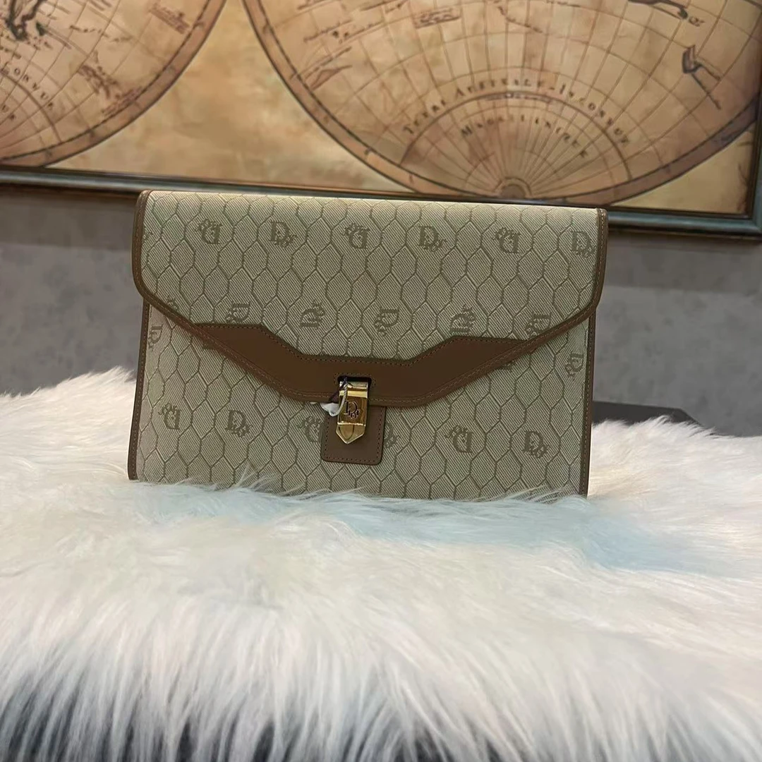 95新 Prada/普拉达 【静文】中古蜂巢老花链条包/BGH402350003