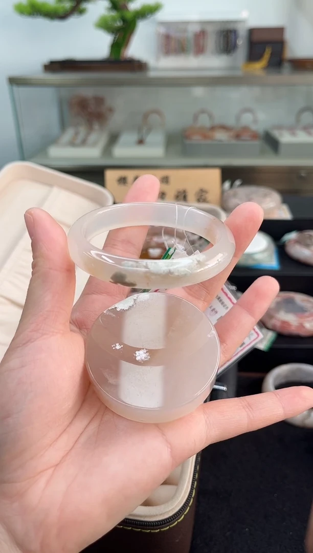 未镶嵌手镯石英质玉57圈口（赠品镯心）3593248