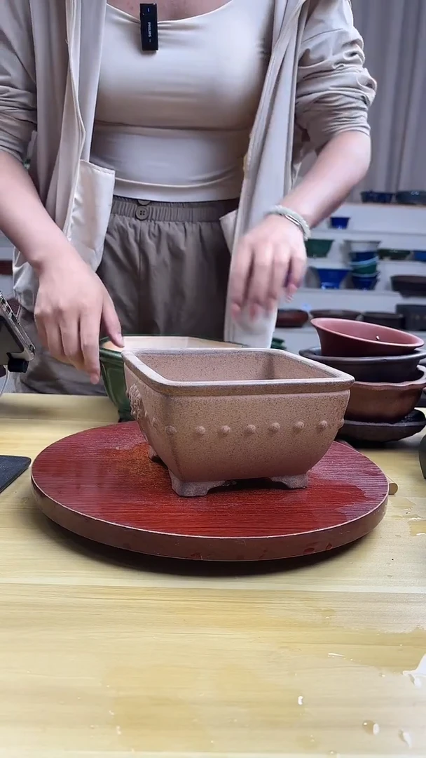 紫砂花盆紫砂花盆精品花盆微瑕