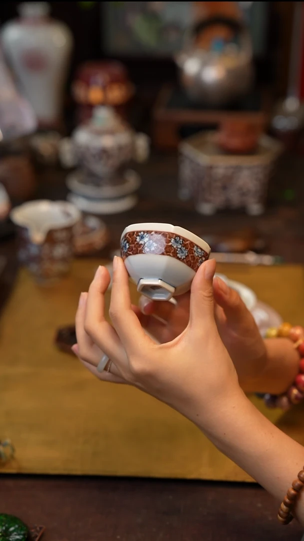 正萌堂冰梅杯 景德镇陶瓷