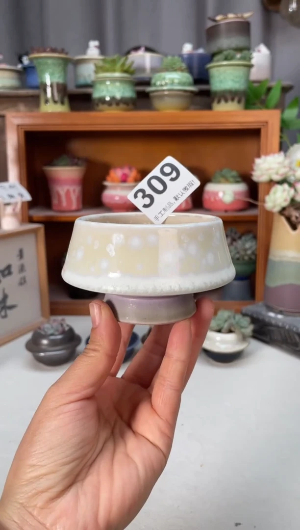 瓷片309知木小芳花盆